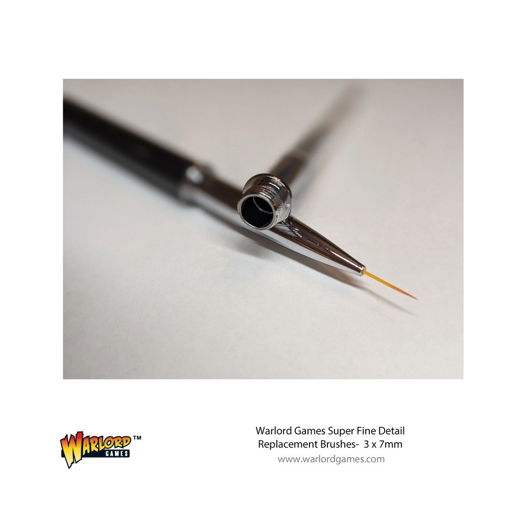 Warlord 3 Pack 7mm Replacement Brush