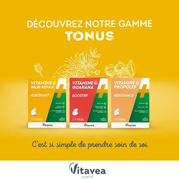 Vitavea Vitamina C + Geleia Real Fortificante 24 Comprimidos Mastigáveis