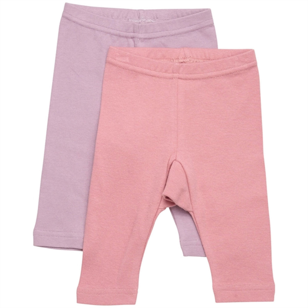 Leggings AOP Print 2-pak Dusty Rose