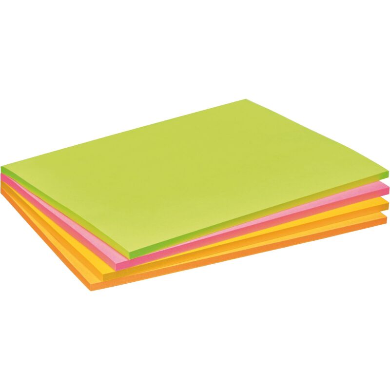 Notes repositionnables couleurs Meeting Notes Super Sticky Post-it 203 x 152 mm - bloc de 45 feuilles