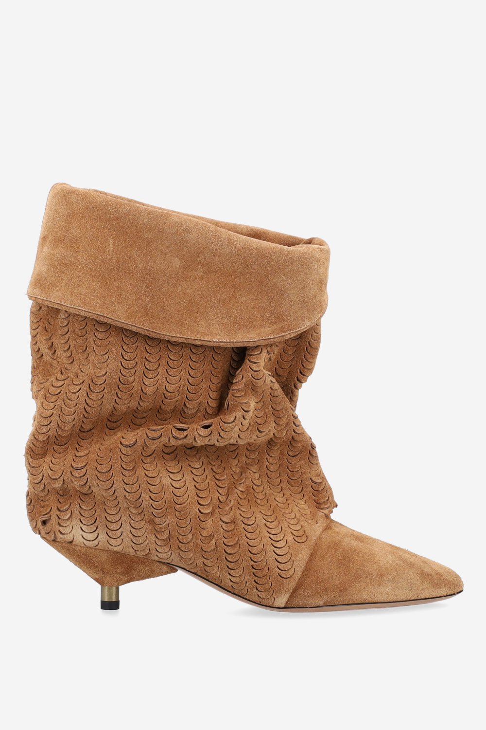 Edrik perforated suede boots