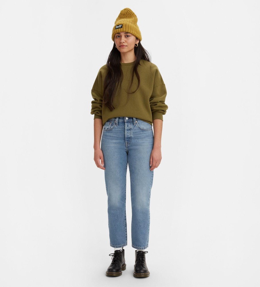 Calça jeans Levi's 501 cropped azul