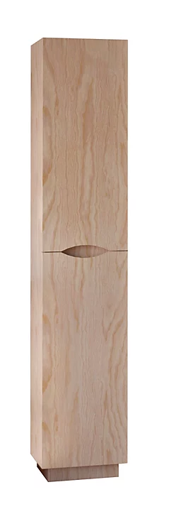 Colonne de salle de bains simple à poser H.180 x P. 30 x l.30 cm, décor bois, Palermo