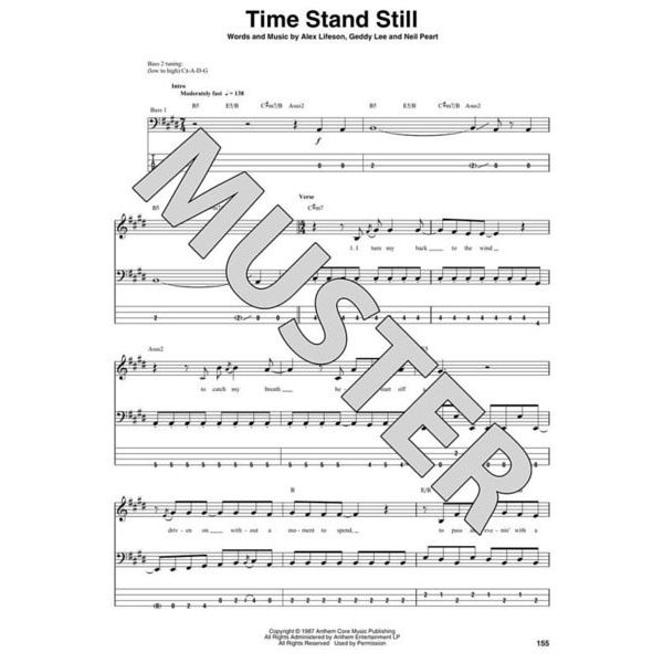 Hal Leonard Rush Spirit Of Radio Bass