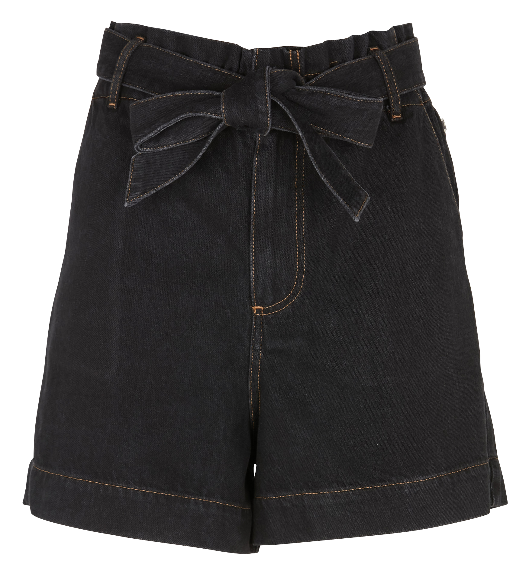 Short taille haute large | Bleu