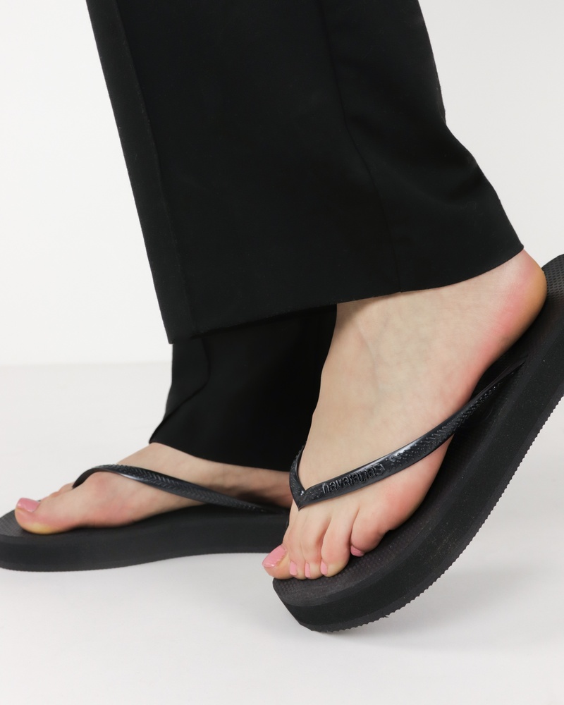 Havaianas Slim Flatform Slippers  - zwart