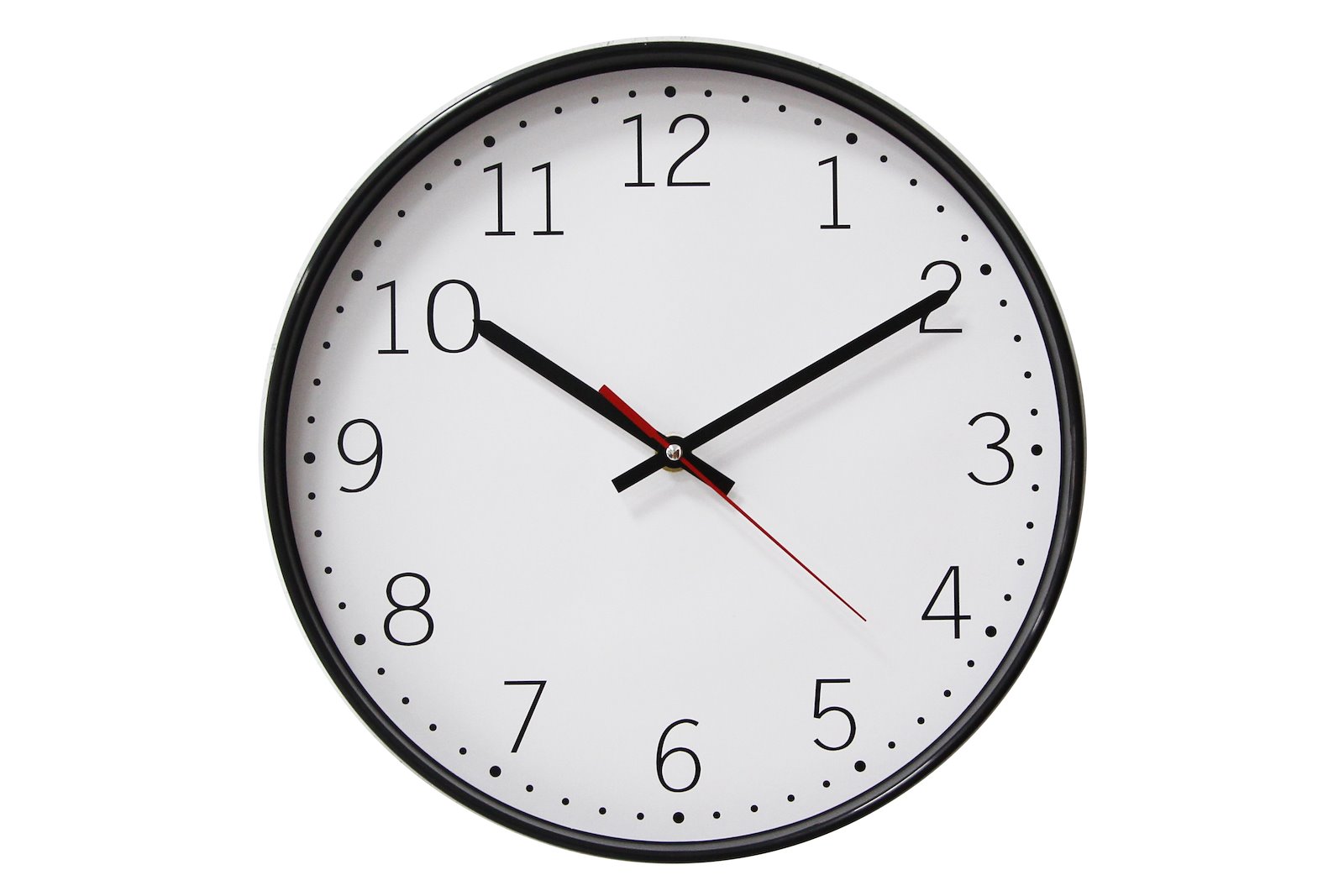 Chronos klokke Sort og hvit. Ø:30,5 cm