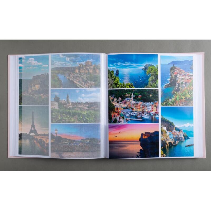 Album photo livre 60 pages blanches Ellipse - Rose