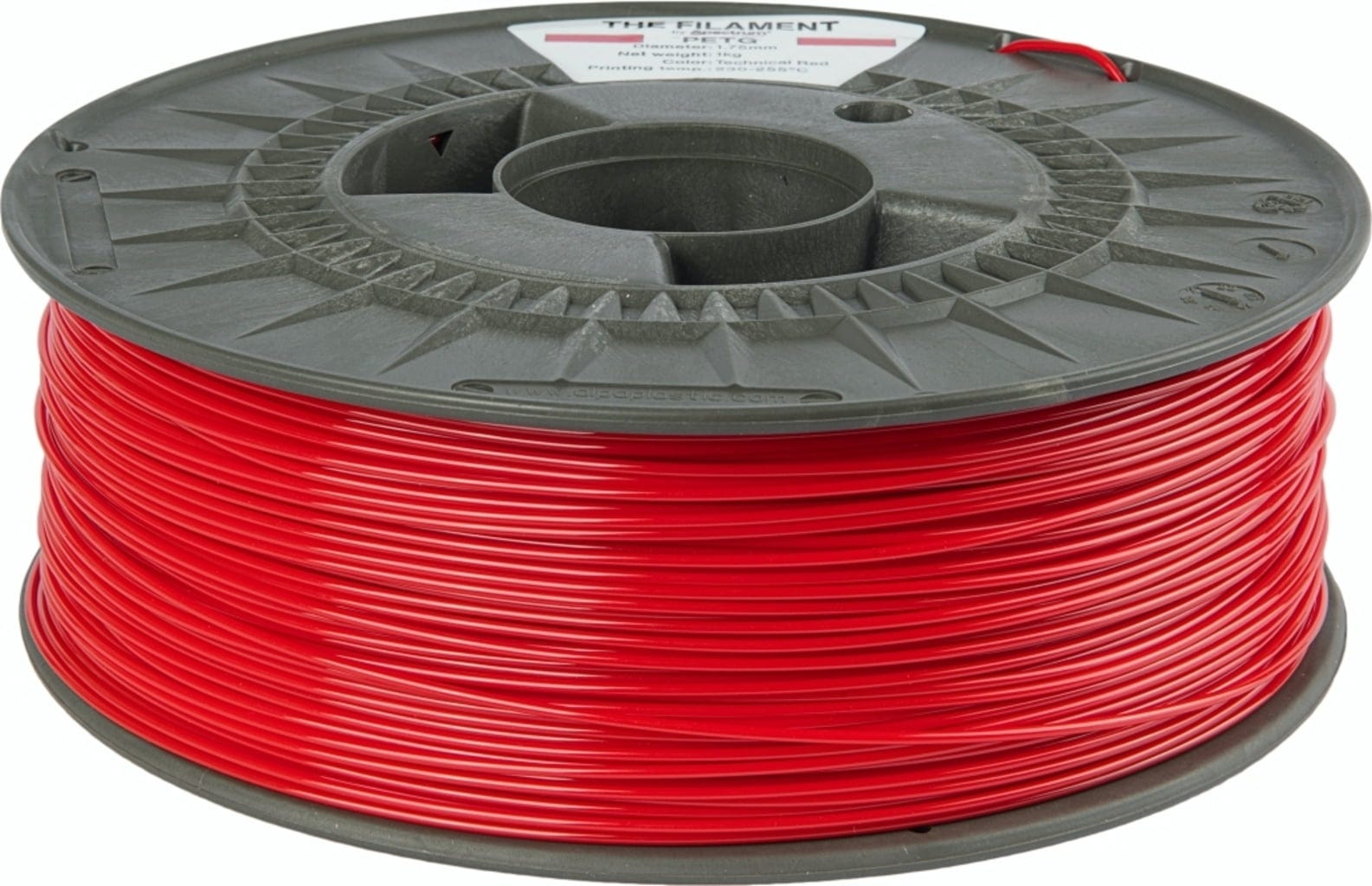 The Filament  PETG Technical Red, 1,75 mm / 1000 g    Erschwingliches PETG in Technical Red