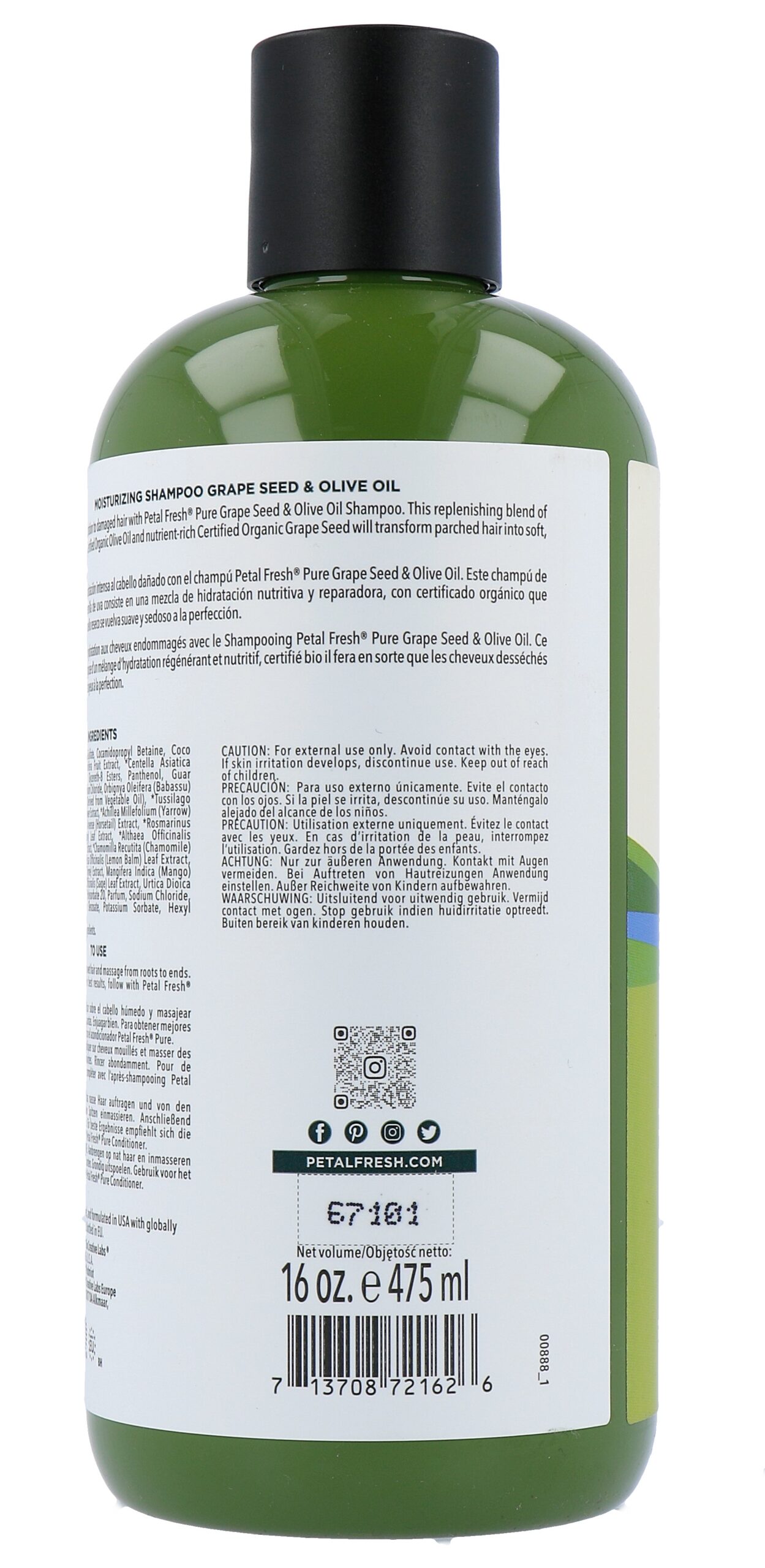 Petal Fresh Shampoo Grape & Olive (475 ml)