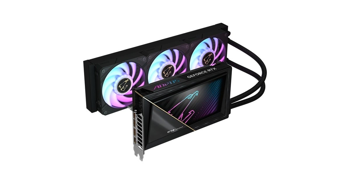 GIGABYTEAORUS GeForce RTX 5090 XTREME WATERFORCE 32G grafische kaart  (3x DisplayPort, 1x HDMI)