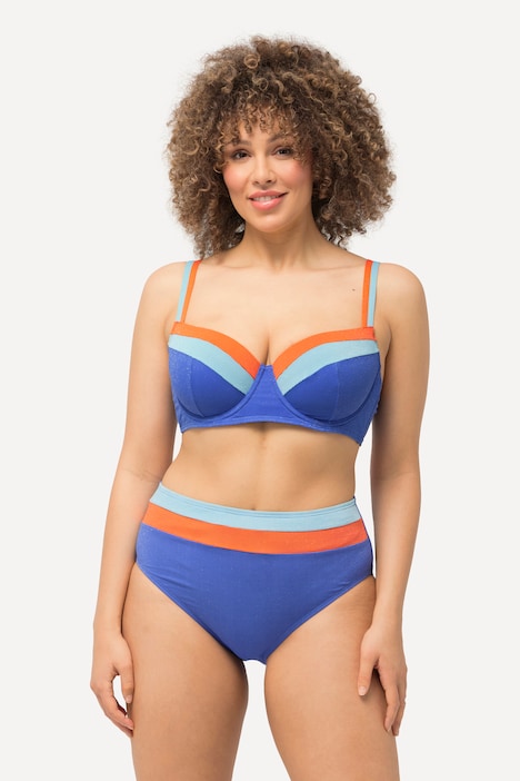 Bikini, D-Cup, Glitter, Softcups, Bügel, Doppelträger