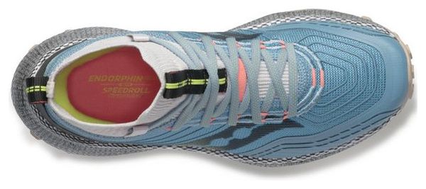 Chaussures Trail Saucony Endorphin Trail Mid Bleu Femme