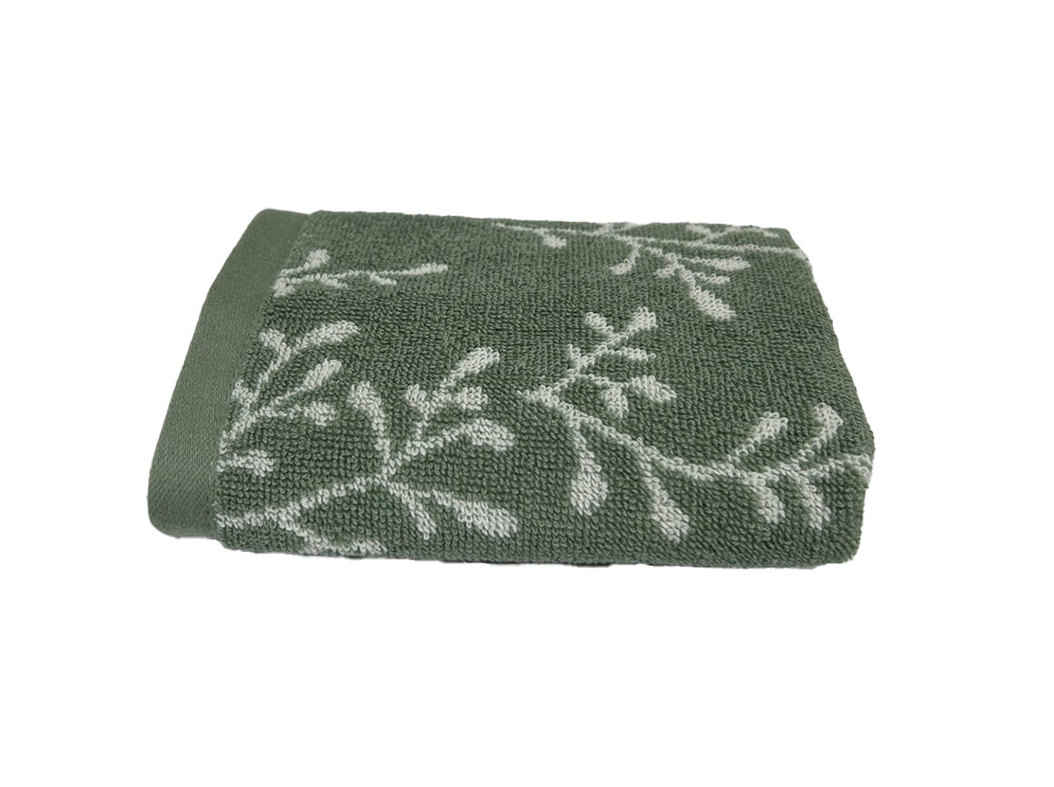 TOALHETE TURCO 500G VERDE/BEGE 30X50
