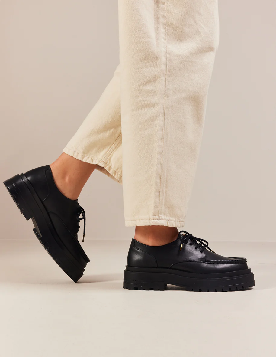 Derbies Madeline - Cuir noir