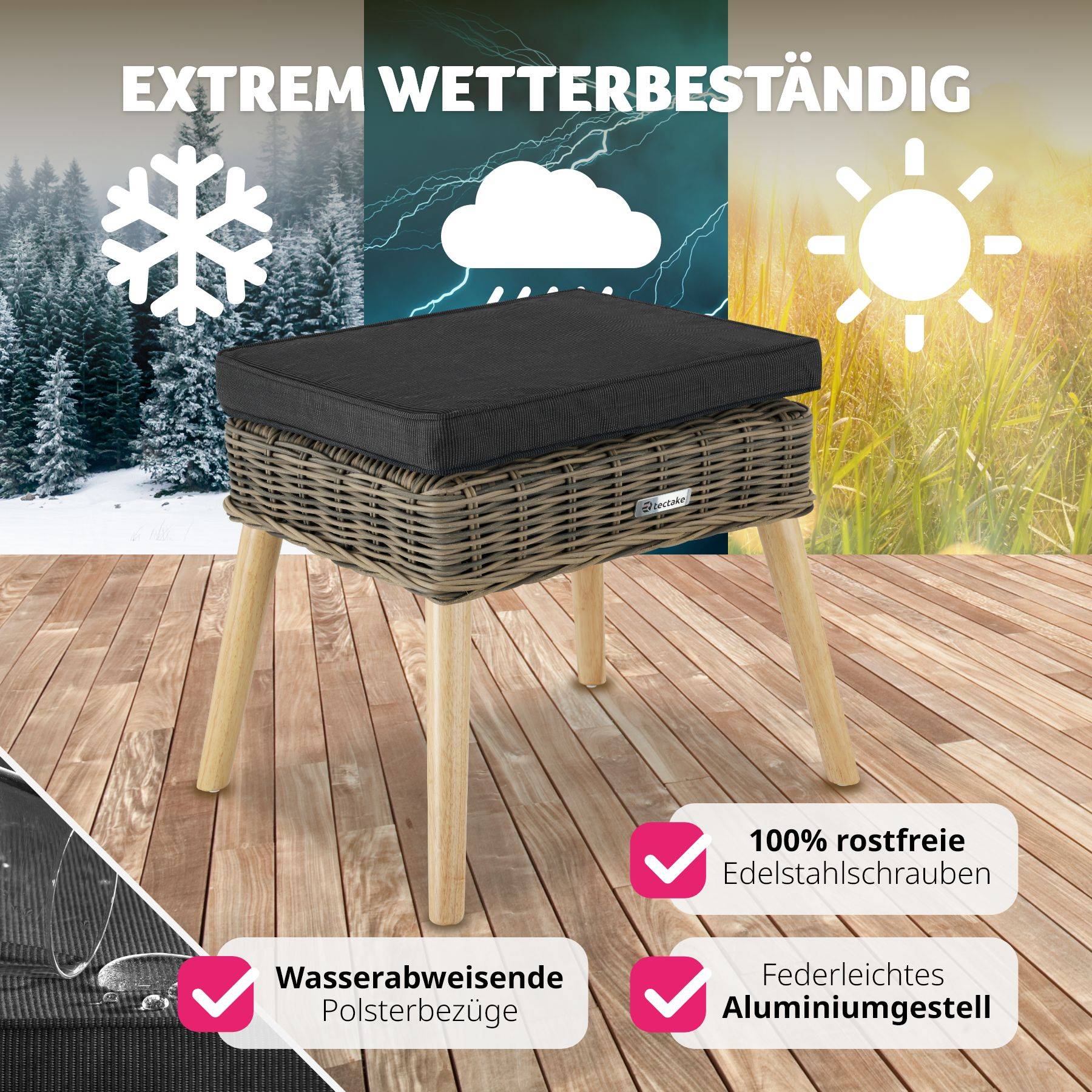 Rattan-Fussbank Vibo