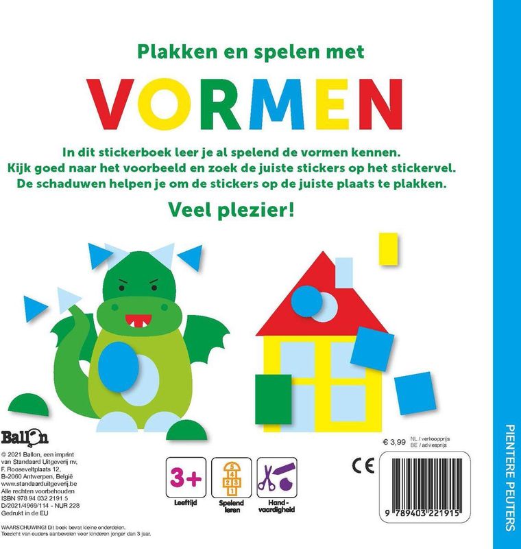 Stickerboek - Vormen Leren - Kleurrijke Stickers - Educatief