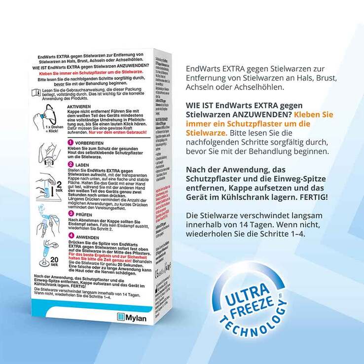 EndWarts® Extra gegen Stielwarzen, 14.3 g