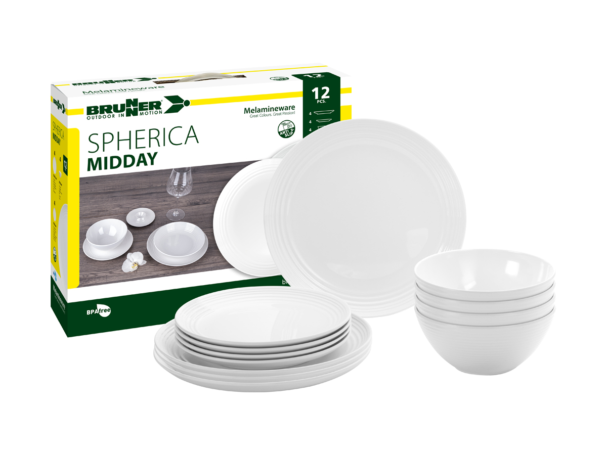 Brunner Midday Spherica 12-delig serviesset - White