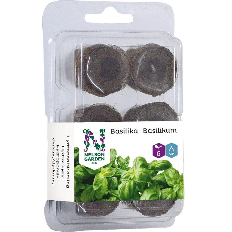 Hydroponisk planteplugg basilikum 6 pk
