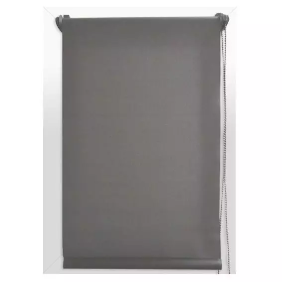 Store enrouleur occultant (90 x 180 cm) Uni Gris
