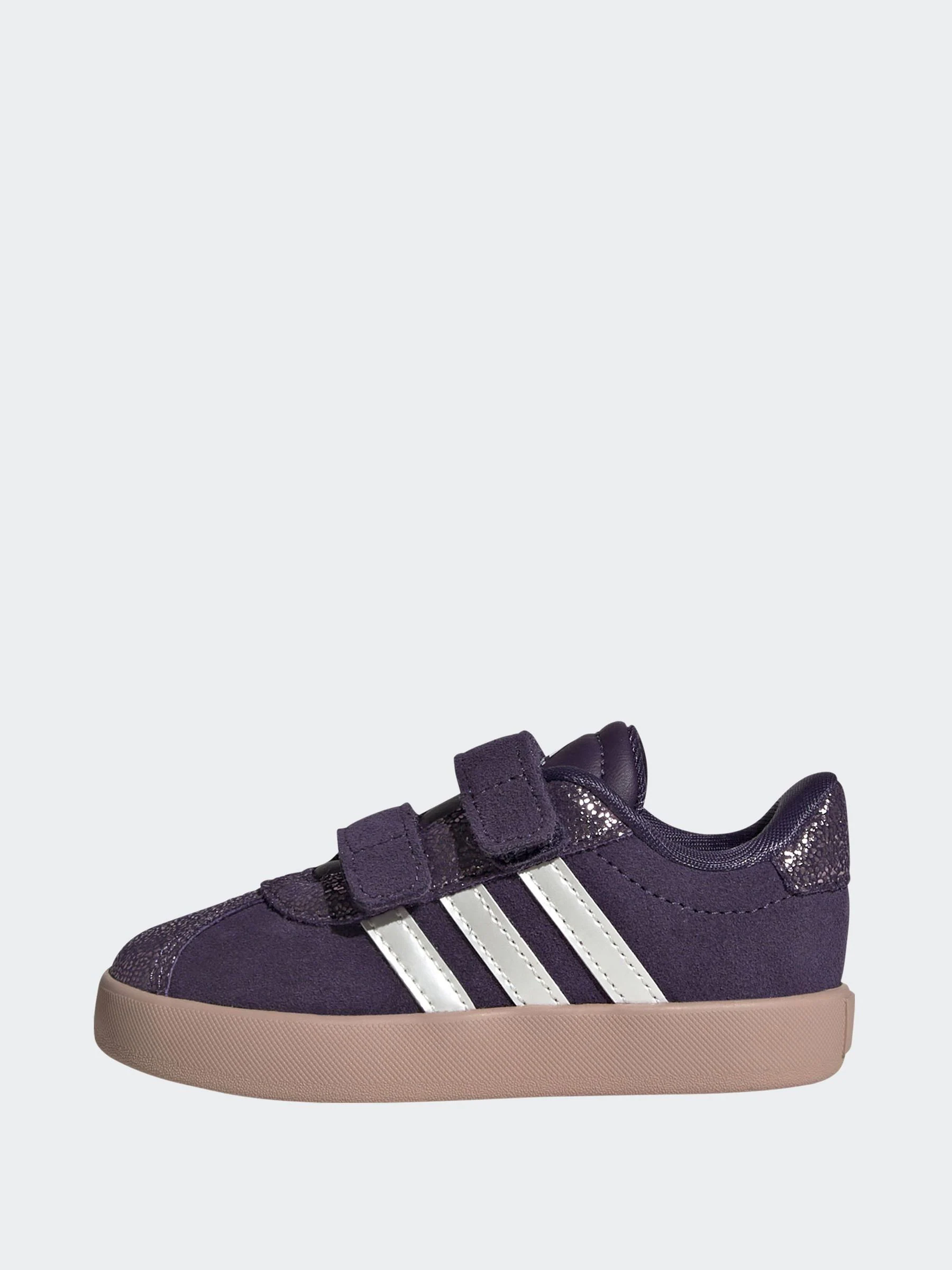 Paars - adidas Vl Court 3.0 Hook and Loop sneakers voor kinderen