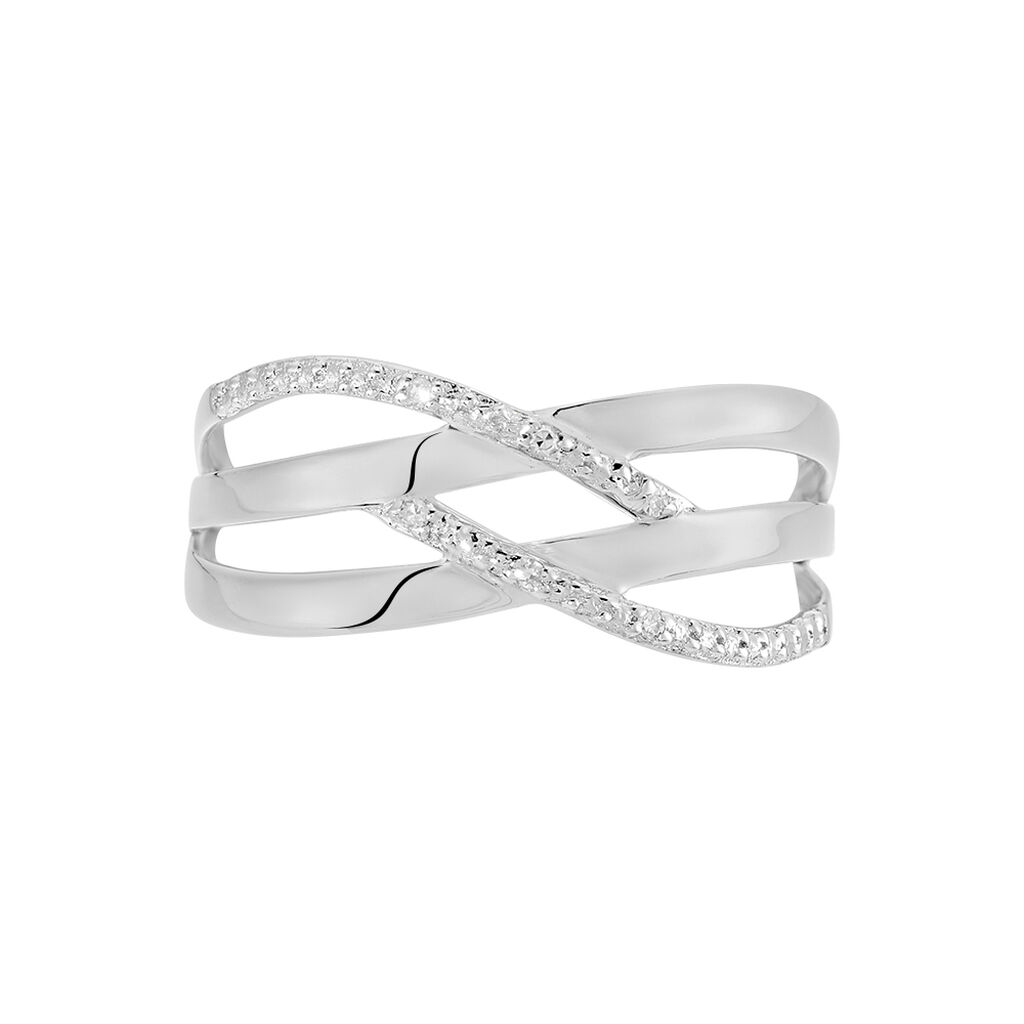 Bague Joassine Or Blanc Diamant