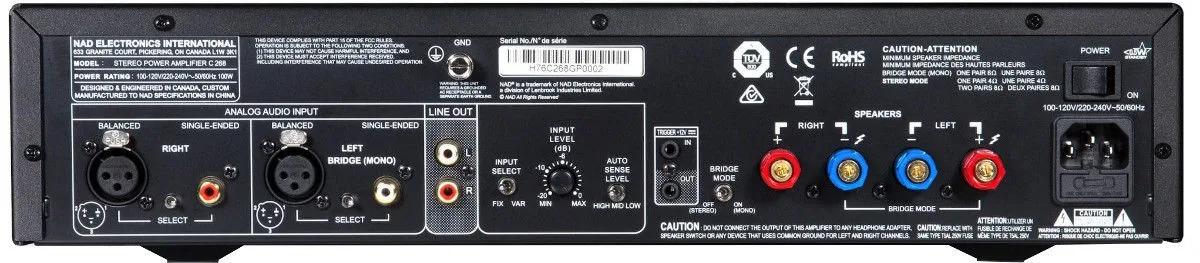 NAD C268 Graphite Noir Amplis de puissance