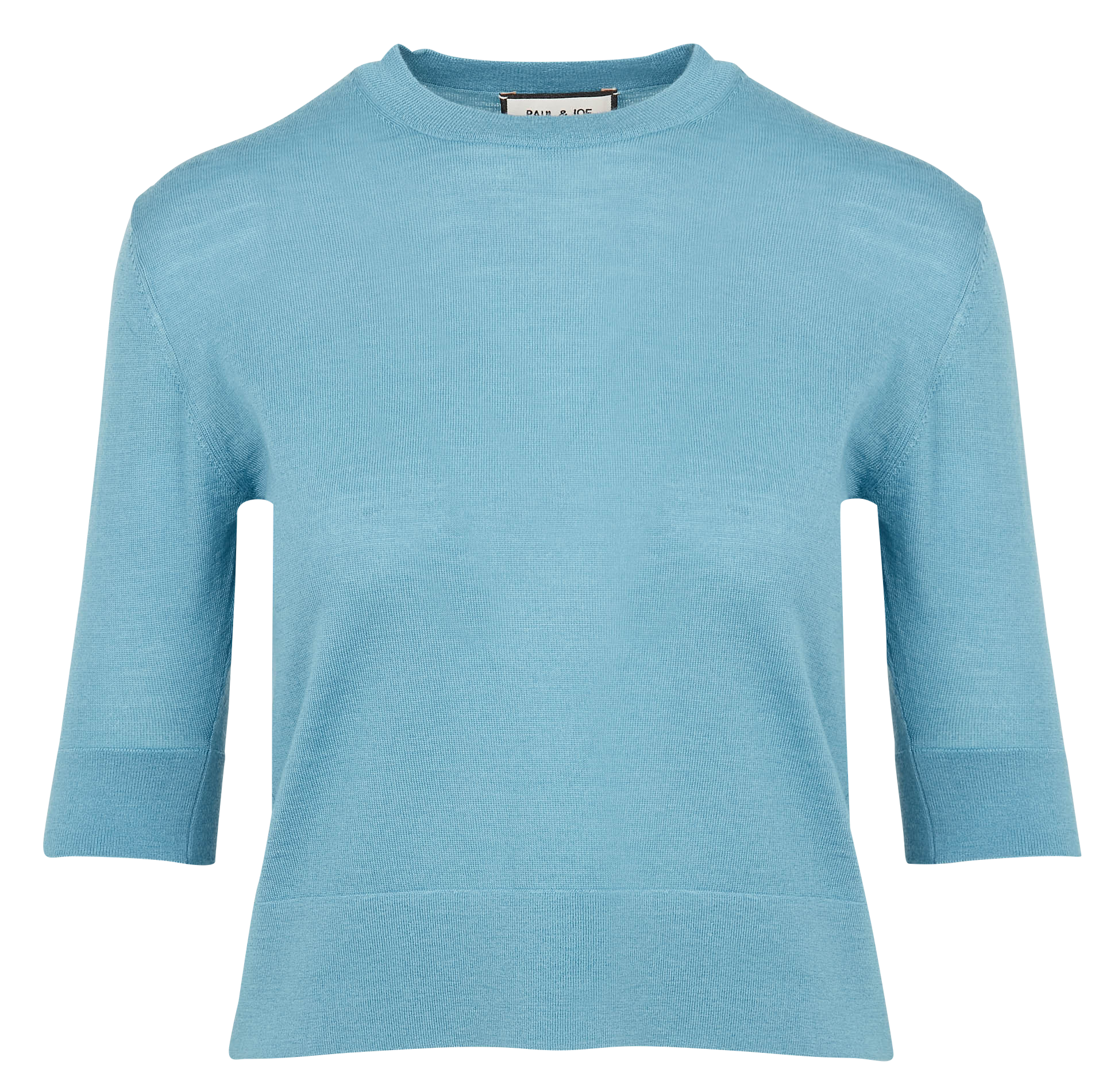 ALESSIO - Pull col rond en laine et cachemire | Bleu