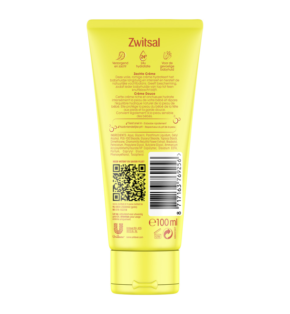 Zwitsal Zachte creme (100 ml)
