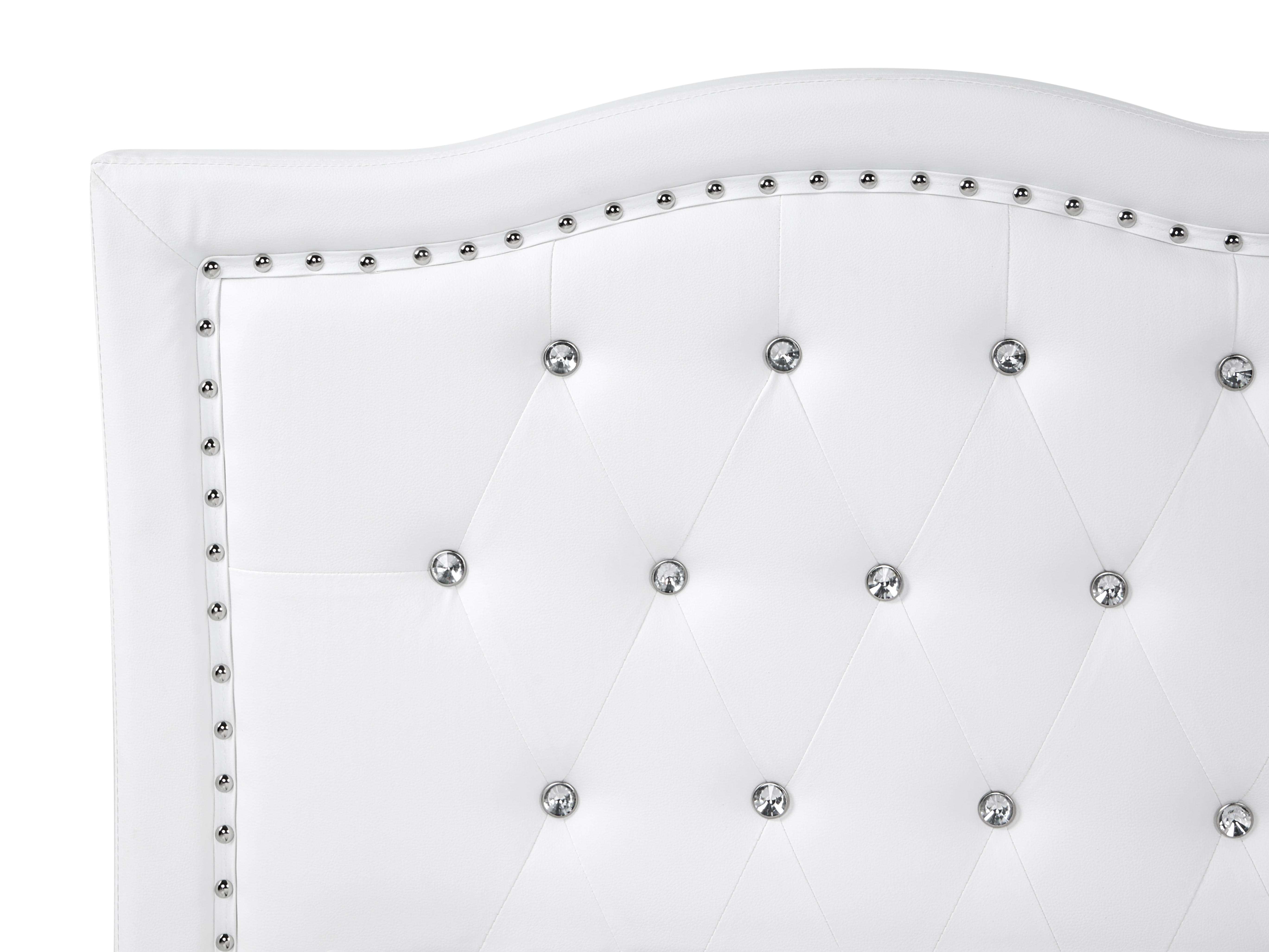 Bed met opbergruimte Kunstleer METZ 180 x 200 cm Wit