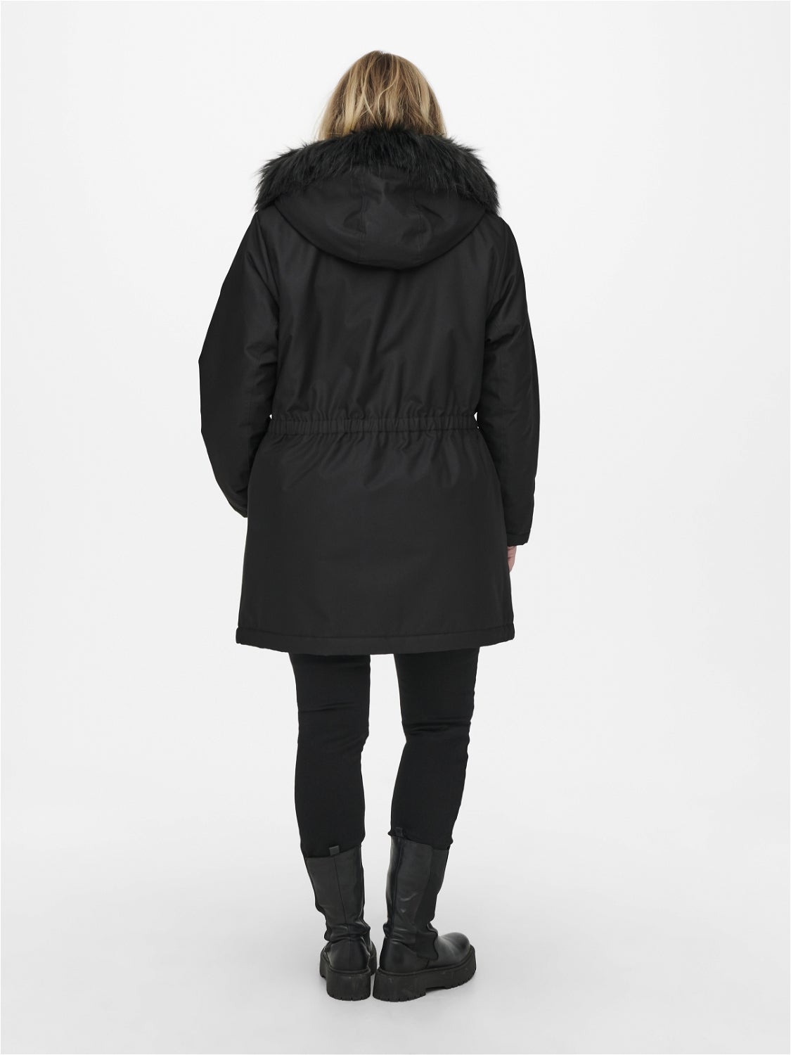 CARIRENA Langer Parka Black