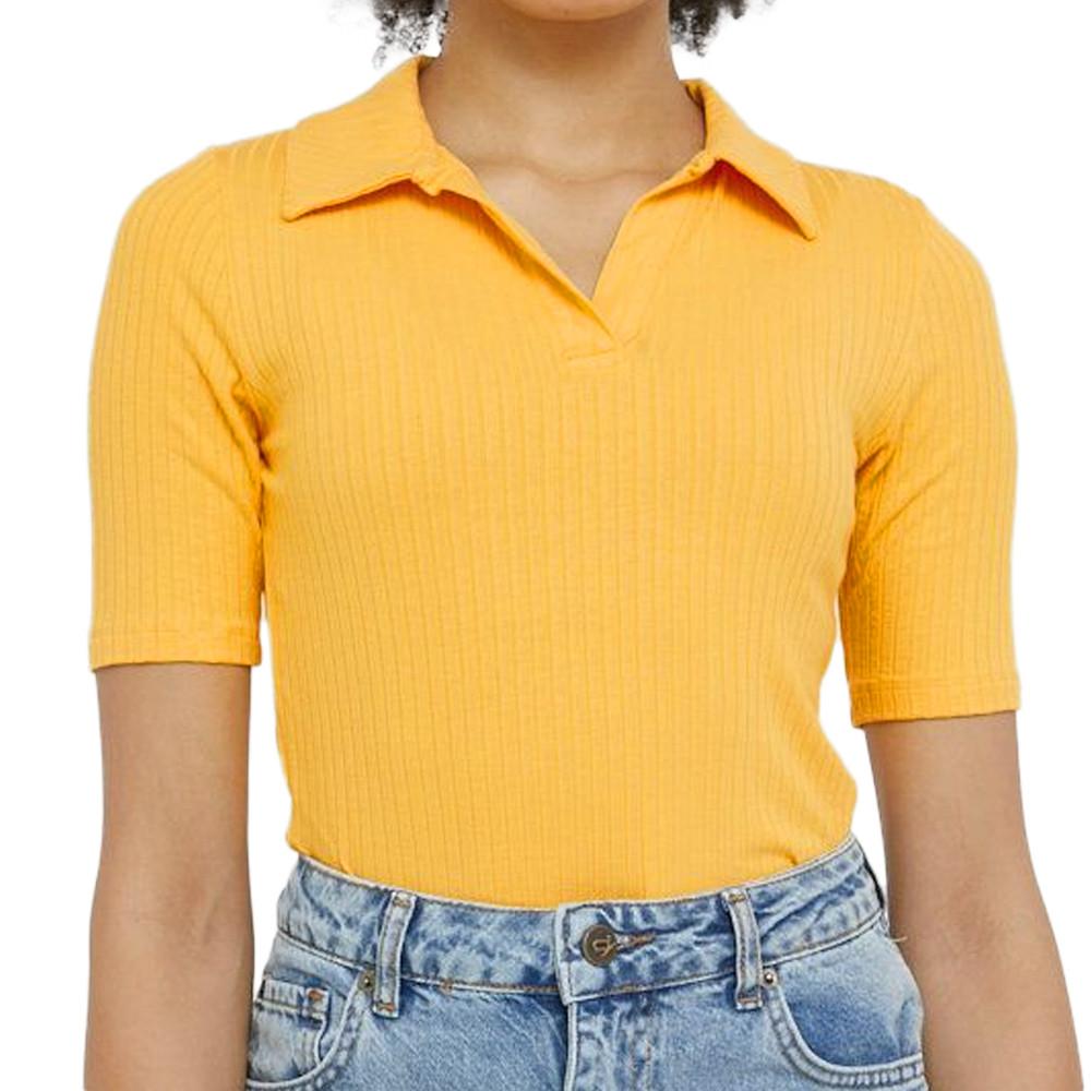 JDY Polo Jaune Femme JDY Fransiska