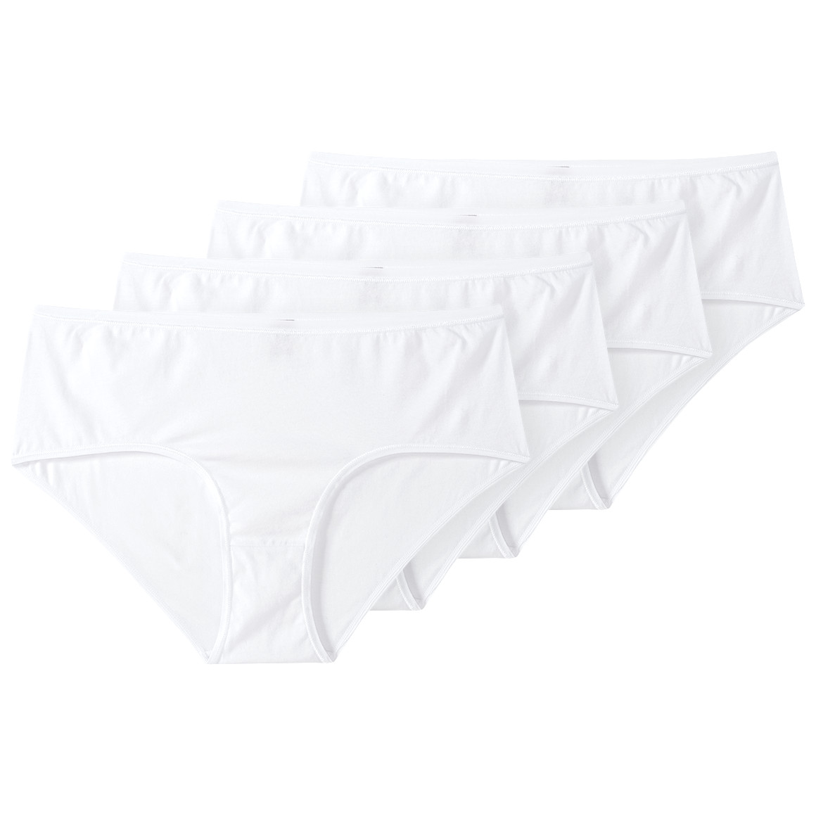 Gina Benotti 4 Damen Pantys im Set weiss