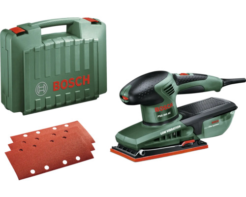 Bosch PSS 250 AE excenterschuurmachine inclusief schuurbladen