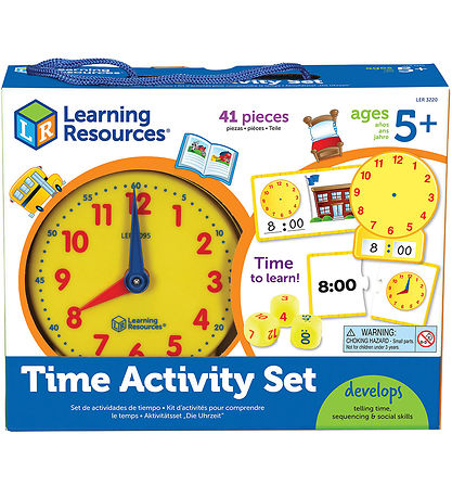 Learning Resources Motorikspielzeug - Lerne die Uhr - 41 Teile