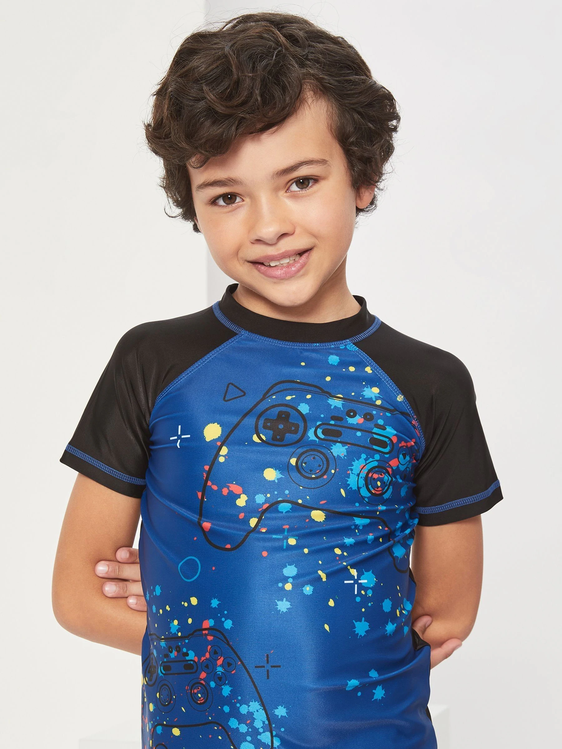 Harry Bear Gaming tweedelige top- en shortset