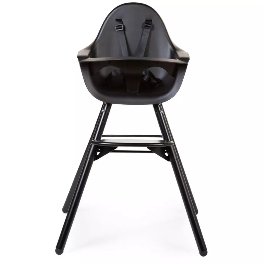 CHILDHOME Hochstuhl Evolu 2 schwarz schwarz 2 in 1 + Ring