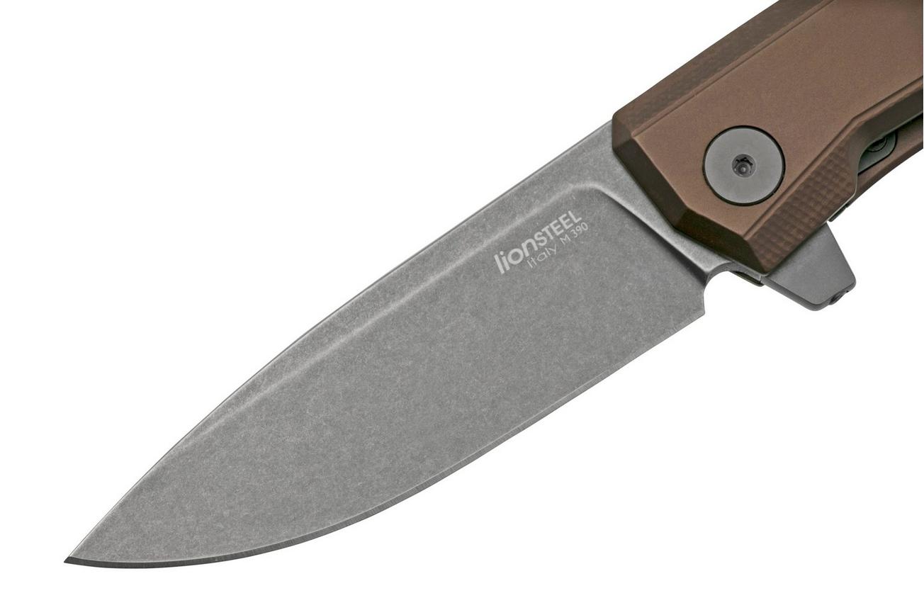 LionSteel Myto MT01A EB Brown Aluminium, Black zakmes, Molletta design