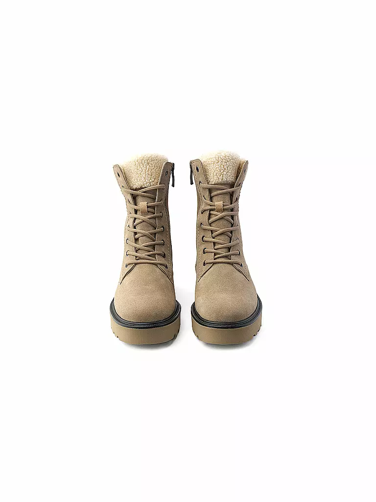 PAUL GREEN Schnürboots beige