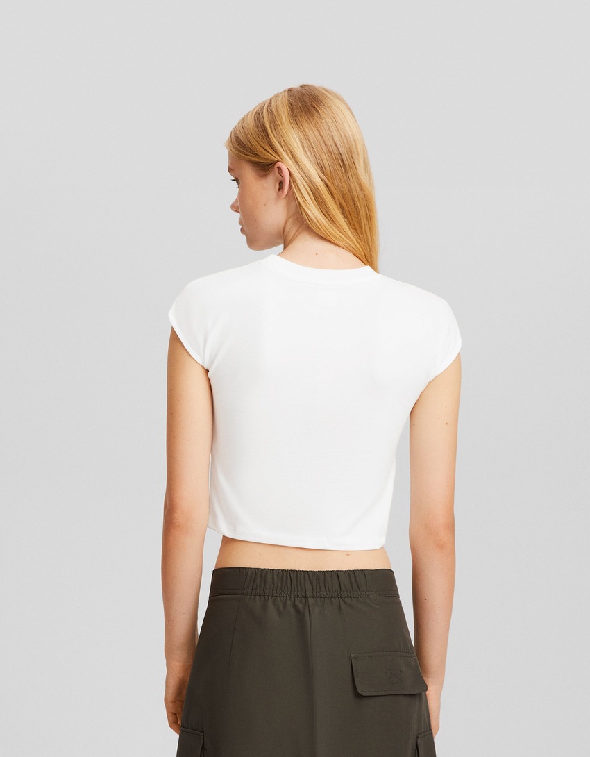 Camiseta de manga curta com estampa