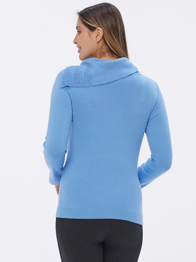 Feinstrick Pullover Zipkragen