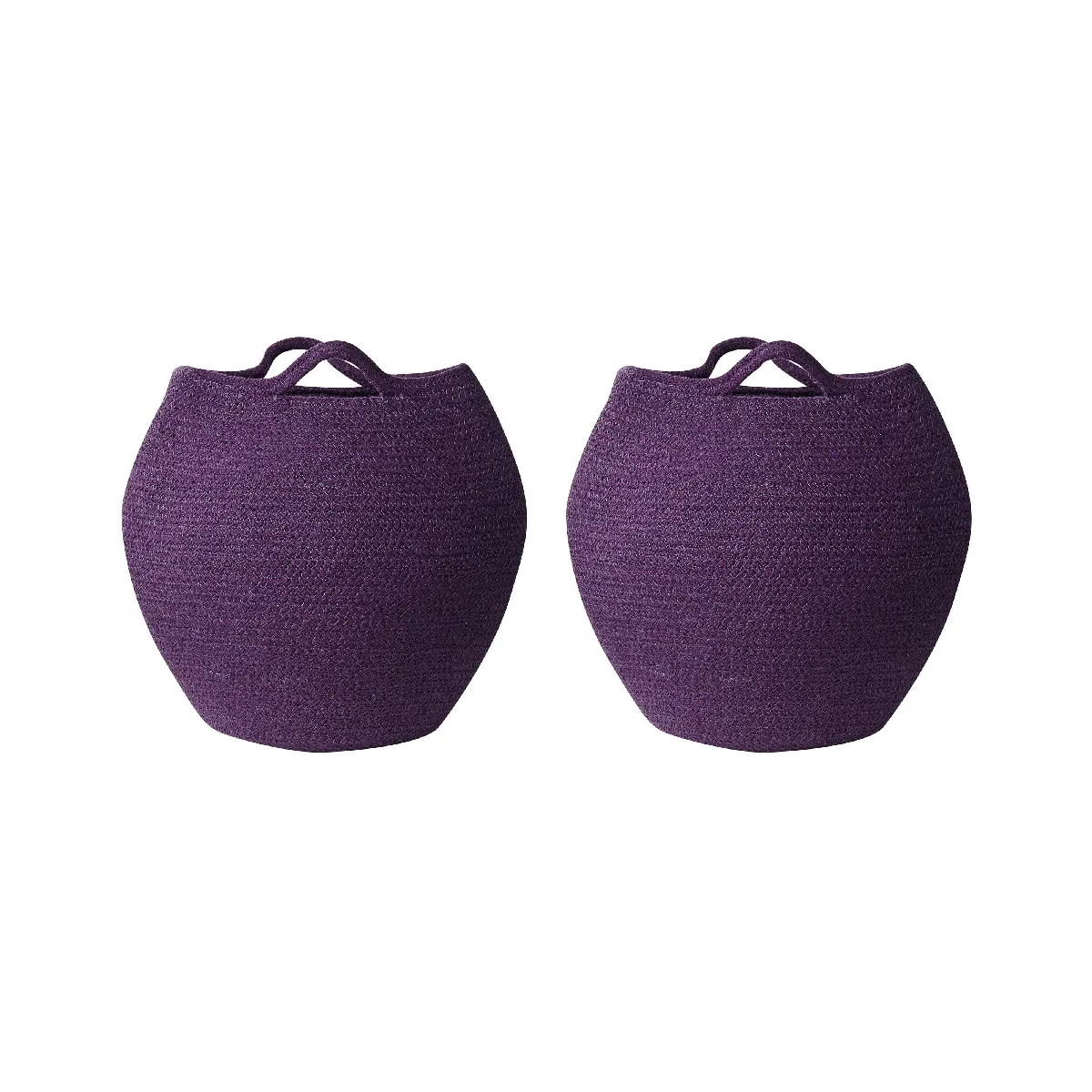 Beliani Paniers PANJGUR en coton - Pourpre