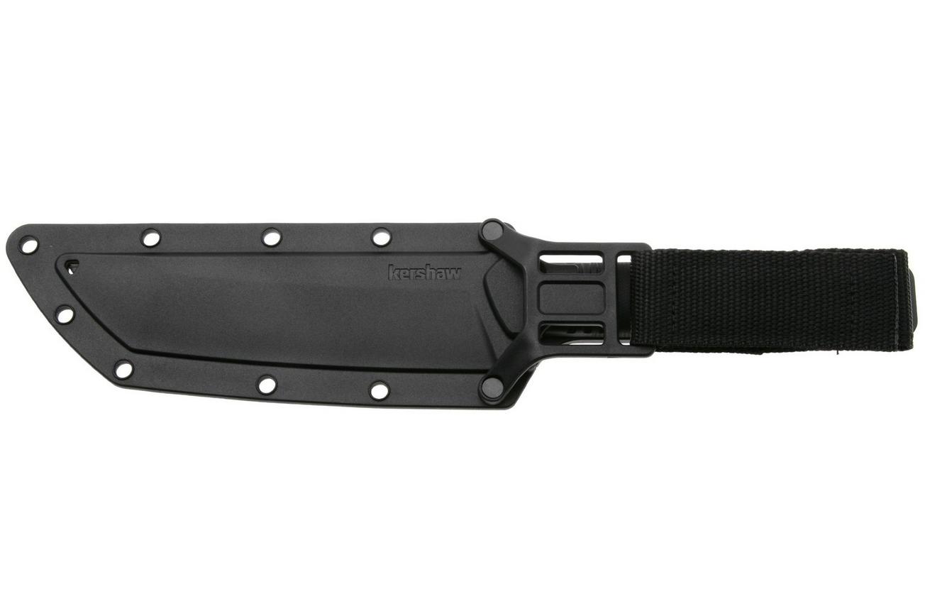 Kershaw Atreides 1088 Powdercoated 65Mn, Black Polypropylene, vaststaand mes