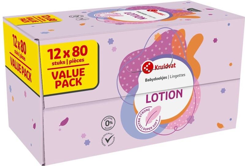 Kruidvat - Lotiondoekjes - Billendoekjes - 2 voor 25.00