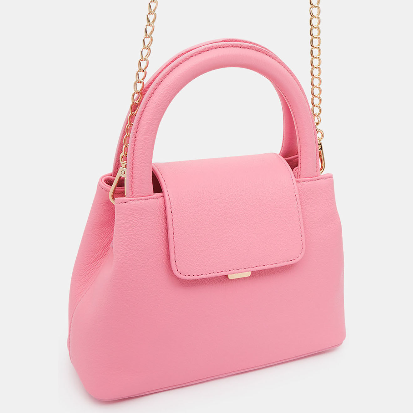 Lancaster Sac porté main Carla rose 17x9x24 cm