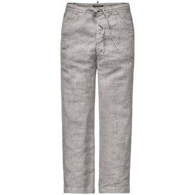 Herren-Leinenhose, Graumelange