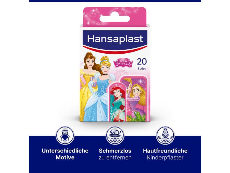 Hansaplast Wundpflaster Kids Princess 20 Stück Kinder Pflaster