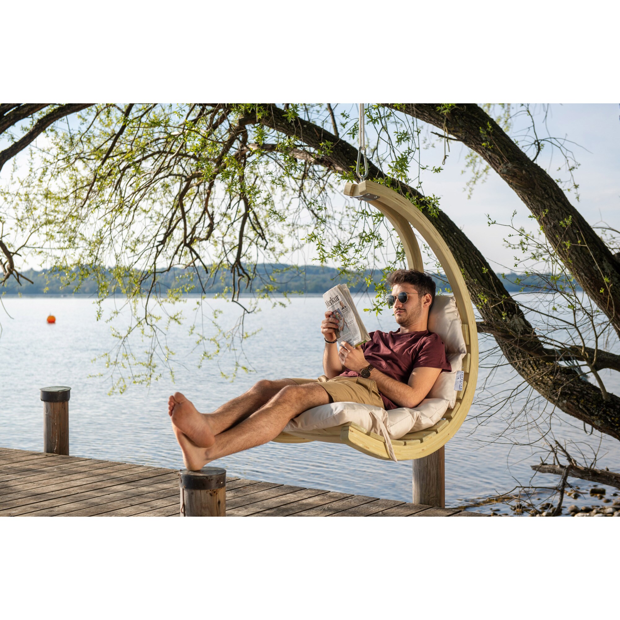 Amazonas Hängesessel Swing Chair Creme