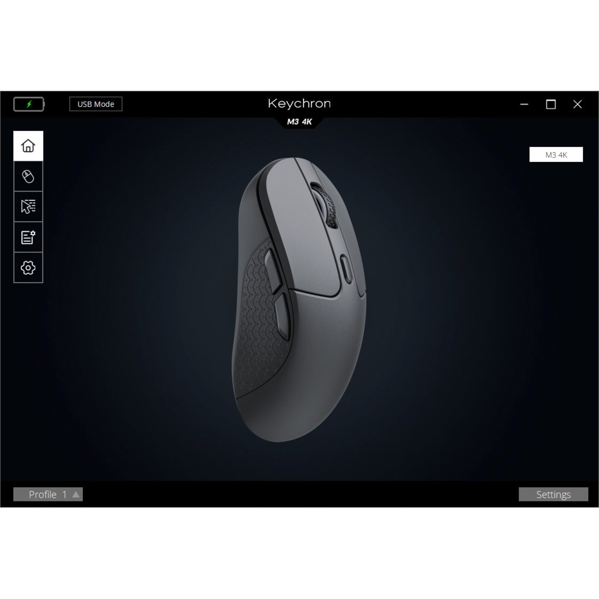 Keychron Gaming-Maus M3 Wireless 4K-Version